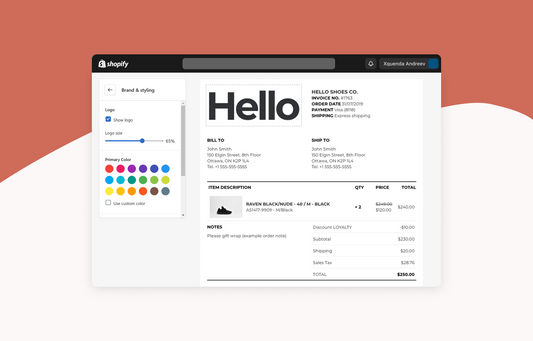 Shopify - Order Printer Templates app